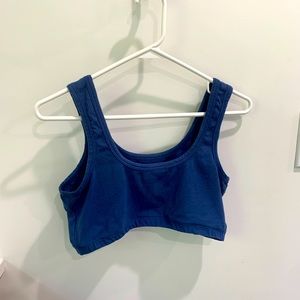 ARQ Wide Strap Bralette in color River, sz XL